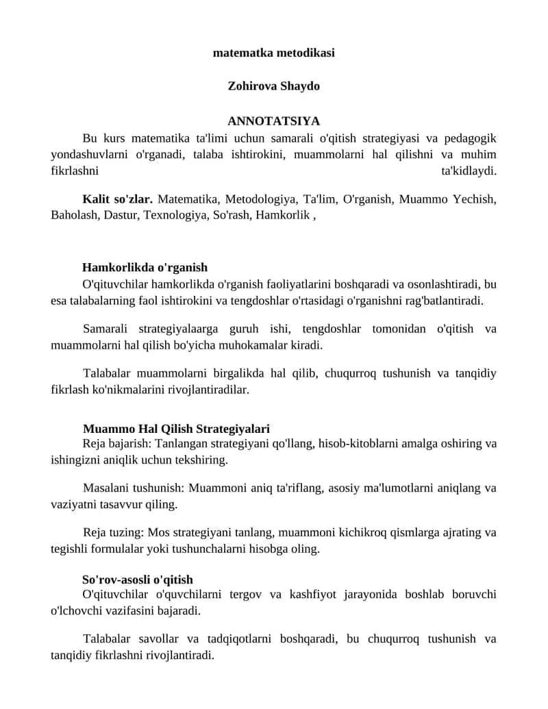 matematka metodikasi 1