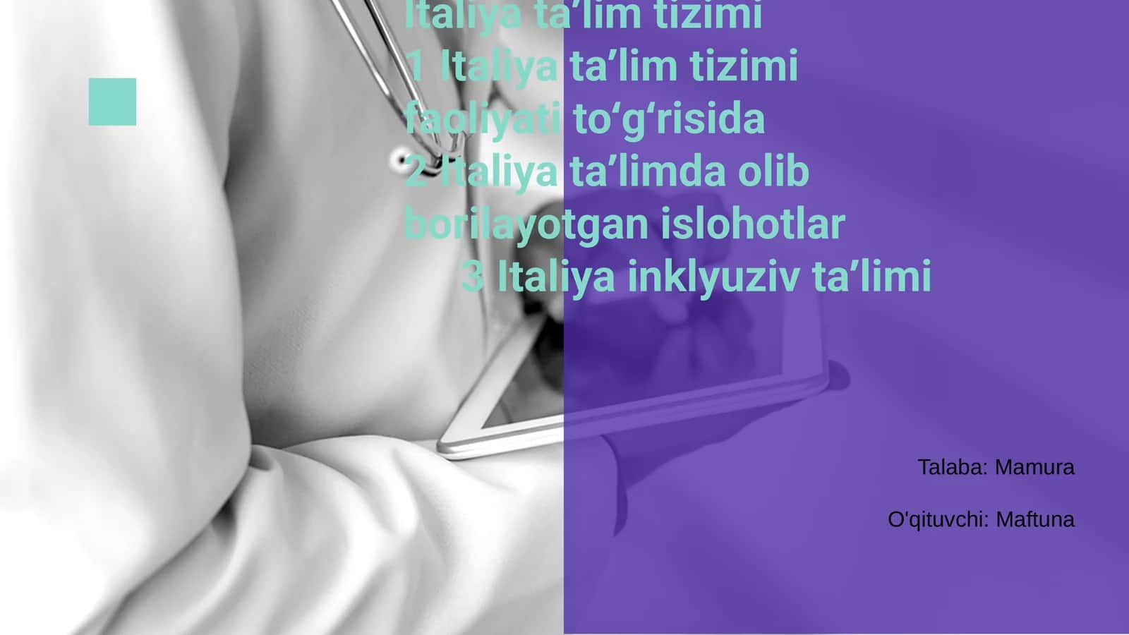 Italiya taʼlim tizimi 1