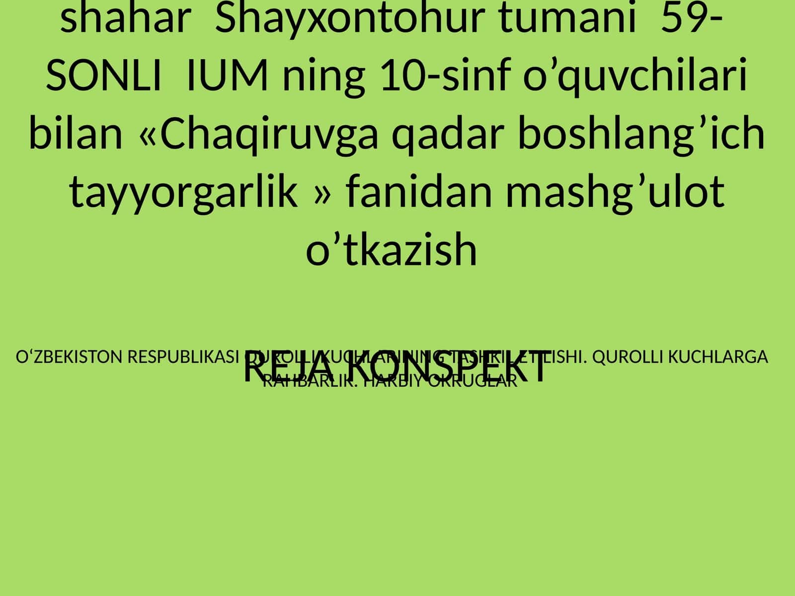 Harbiy doktrina 1