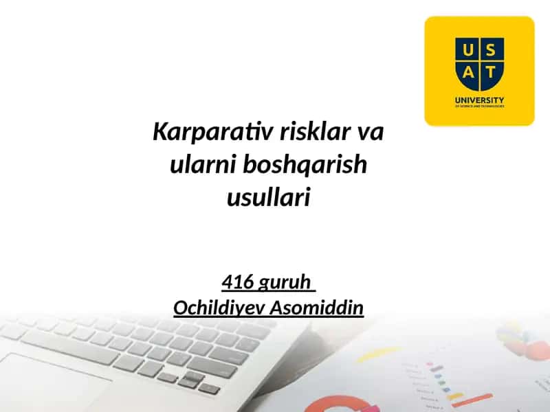Karparativ risklar va ularni boshqarish usullari 1
