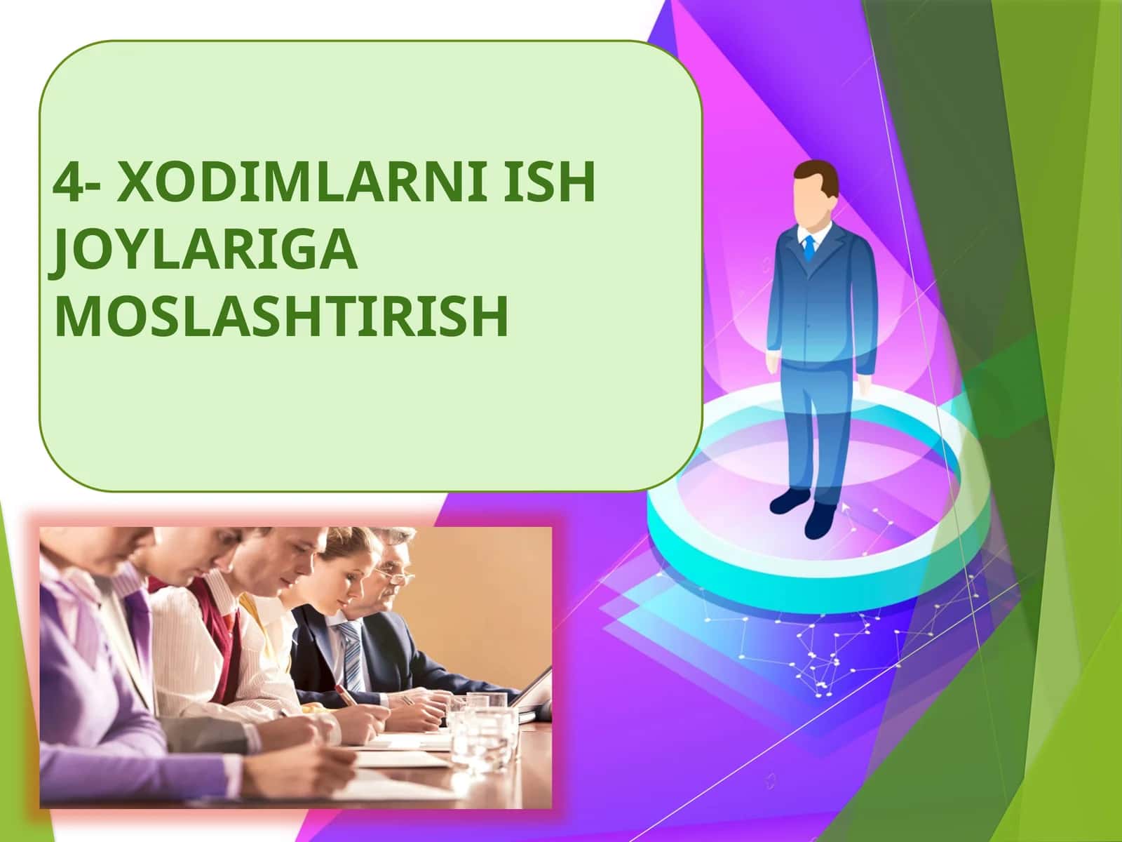 XODIMLARNI ISH JOYLARIGA MOSLASHTIRISH ADABIYOTLAR 1