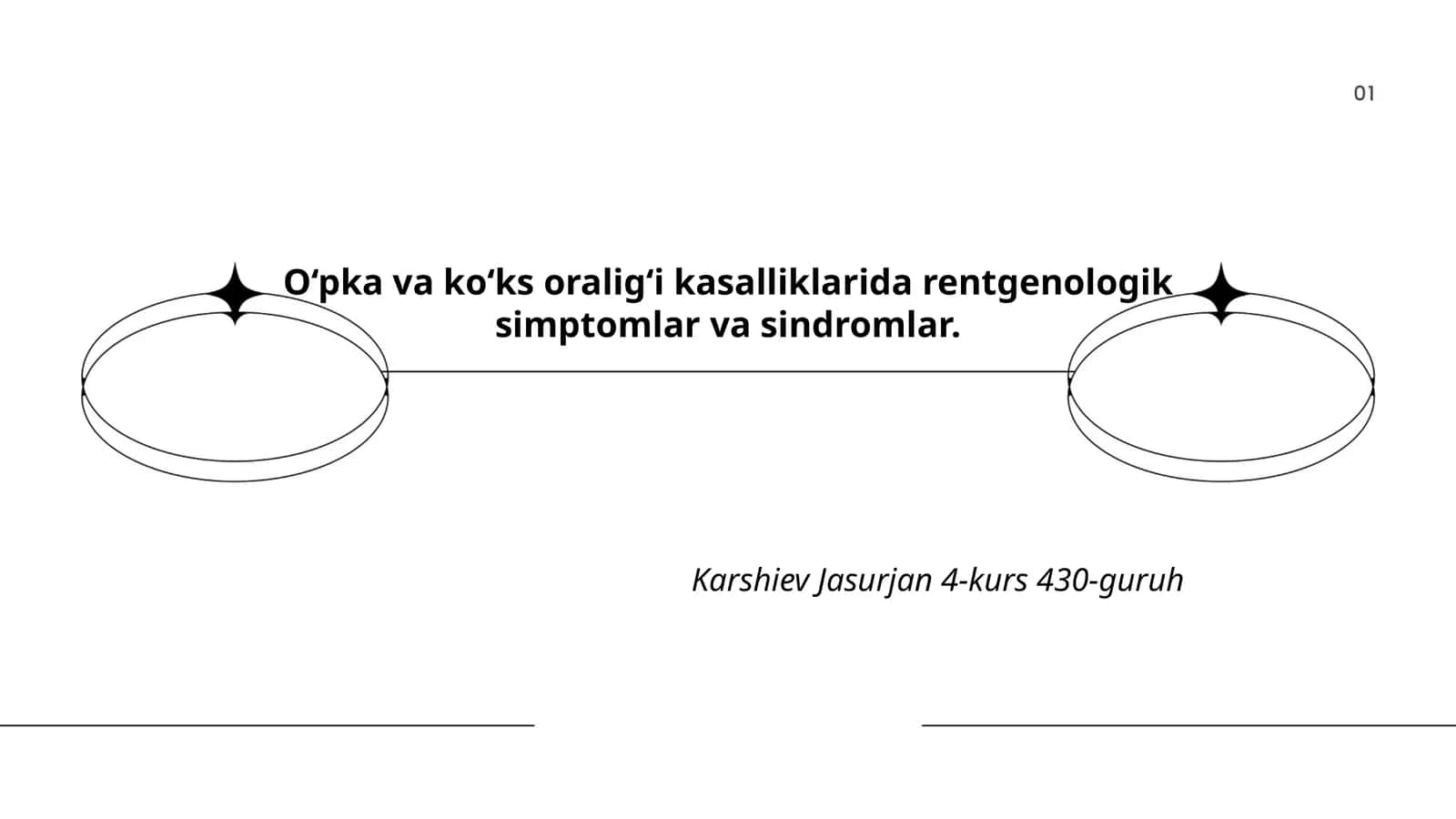 O‘pka va koʻks oralig‘i kasalliklarida rentgenologik simptomlar va sindromlar 1