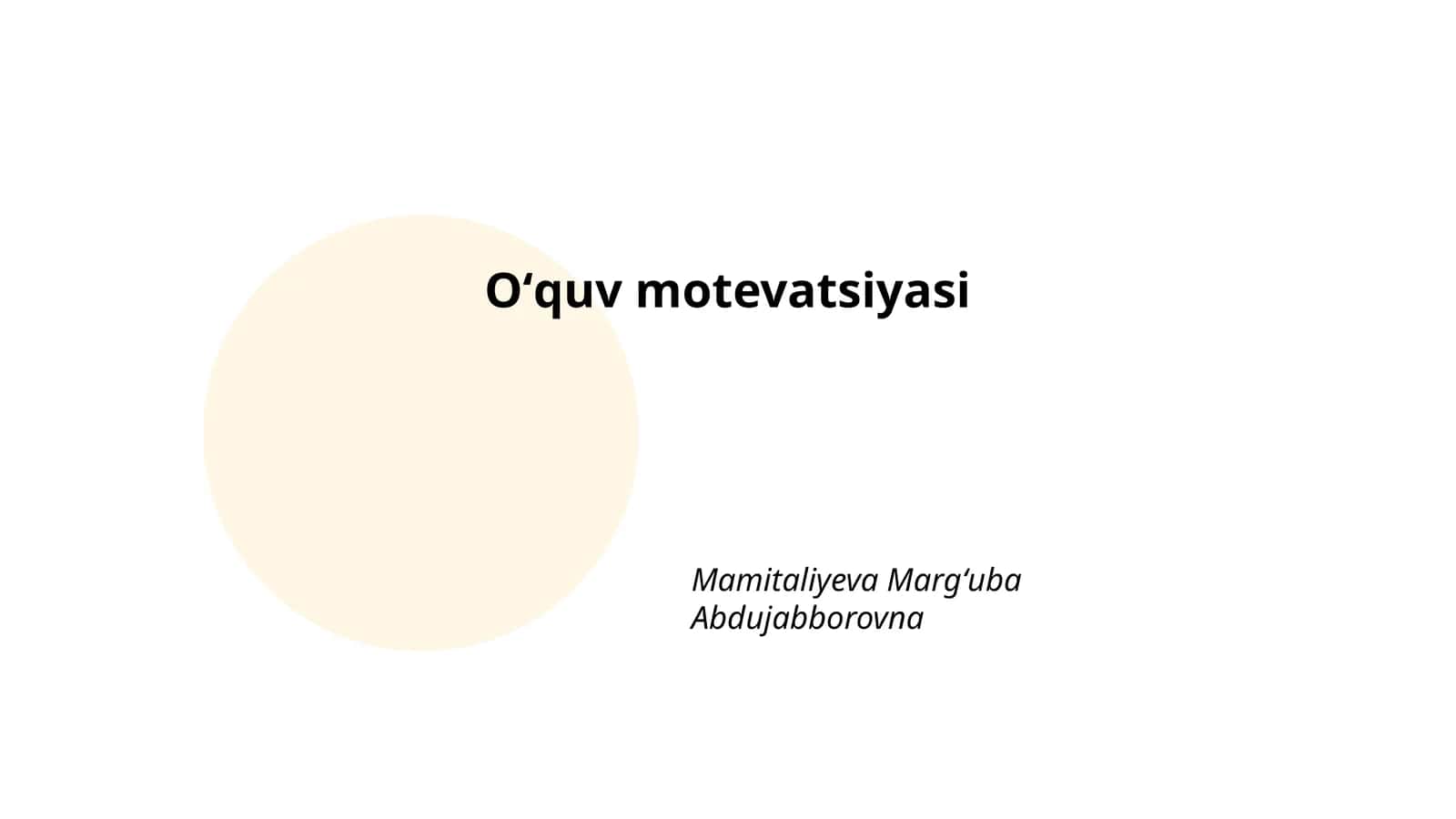 Motevatsiya nazariyalari 1