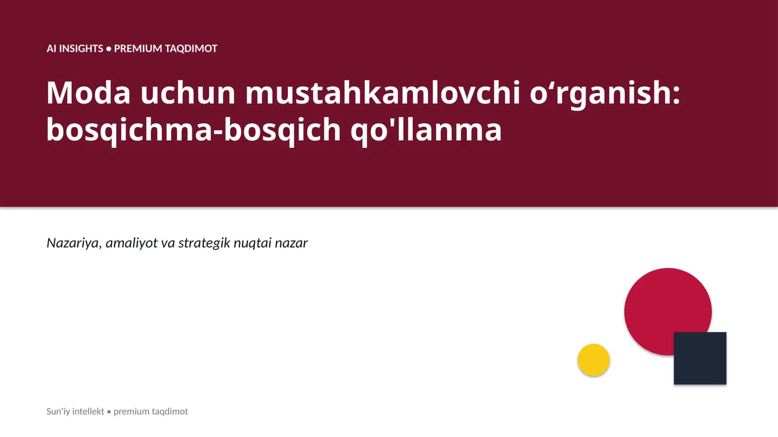 Premium Taqdimot (AI INSIGHTS) 1