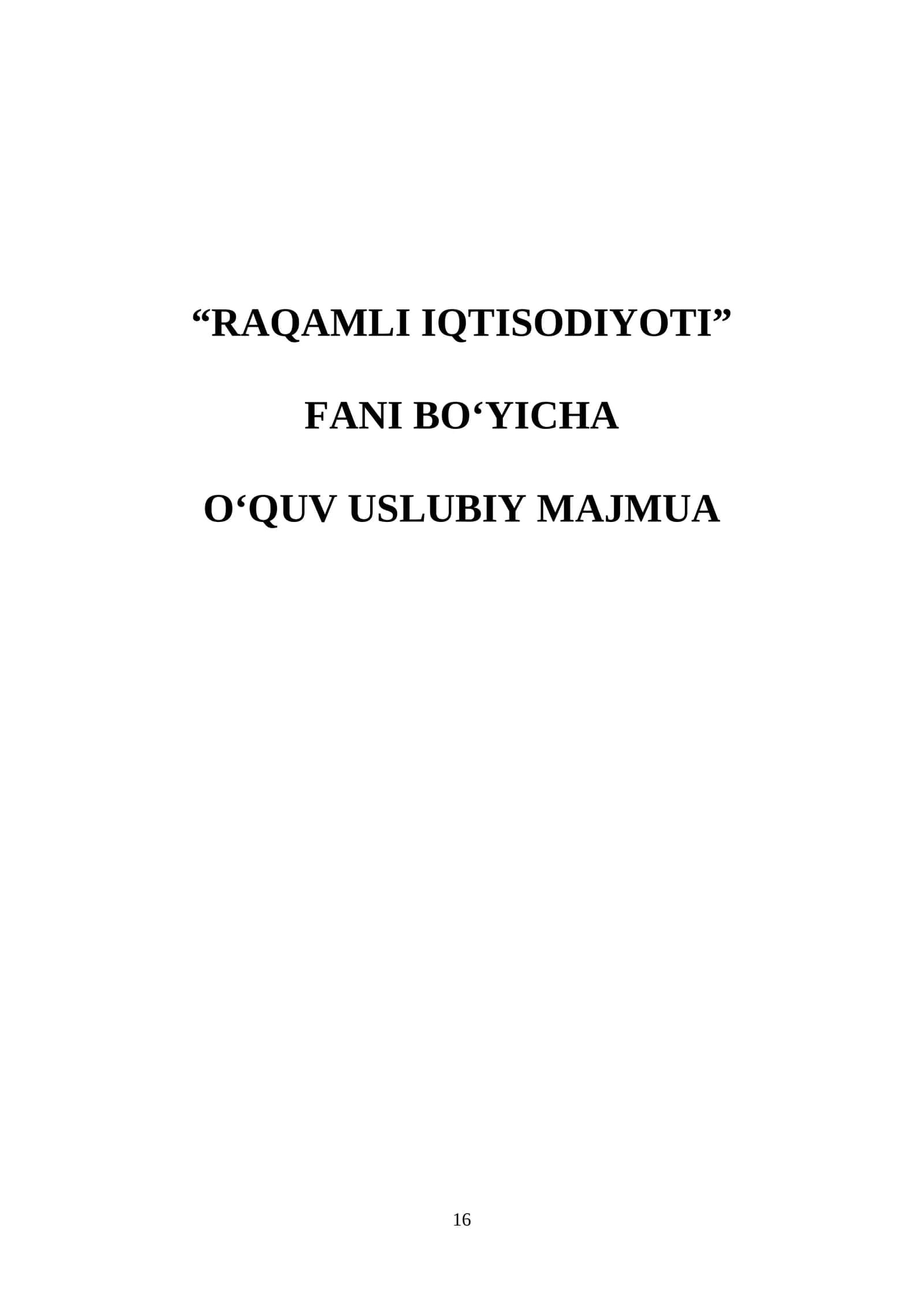 RAQAMLI IQTISODIYOTI 1