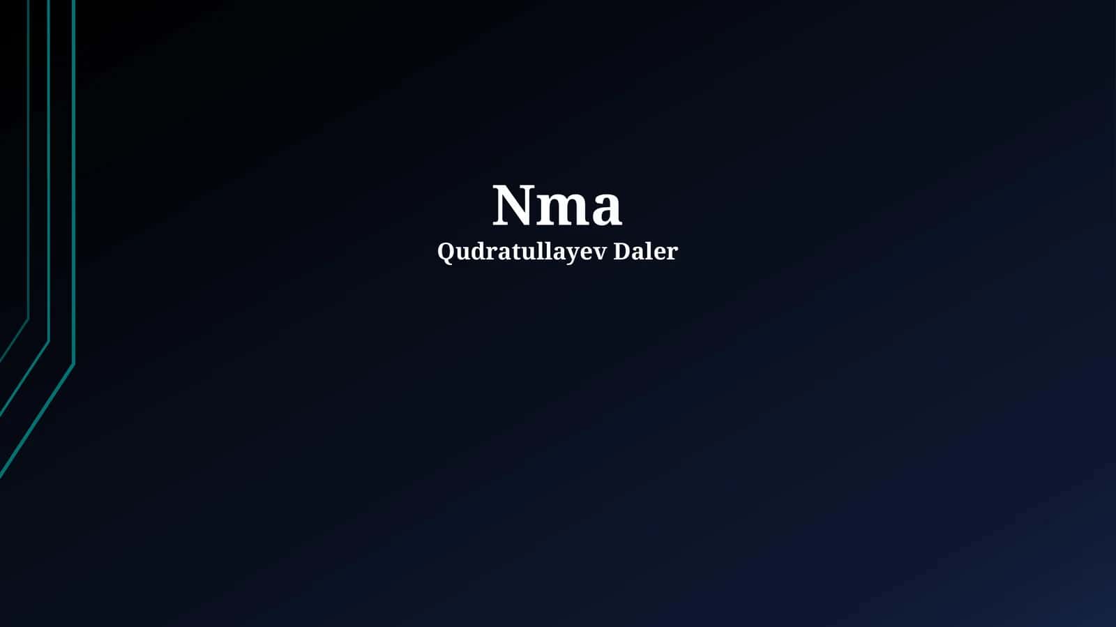 Ta'rif va Qo'llanilishi 1