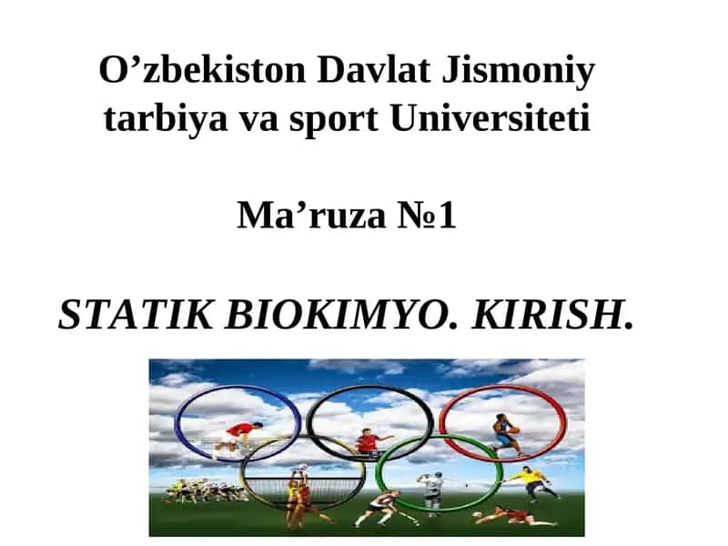 STATIK BIOKIMYO 1