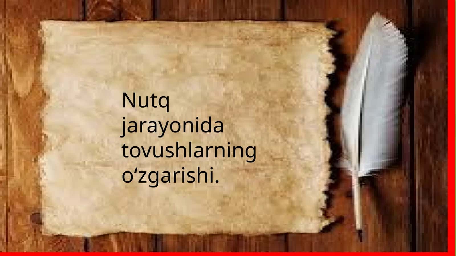 Nutq jarayonidatovushlarningo‘zgarishi 1