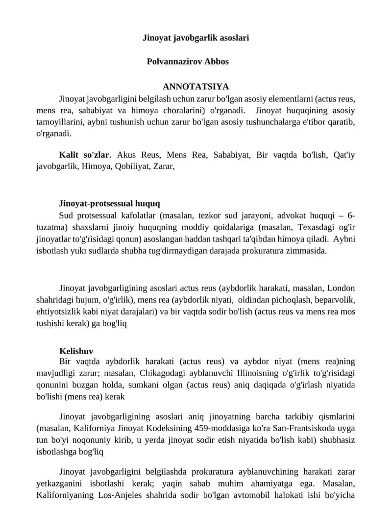 Jinoyat javobgarlik asoslari 1