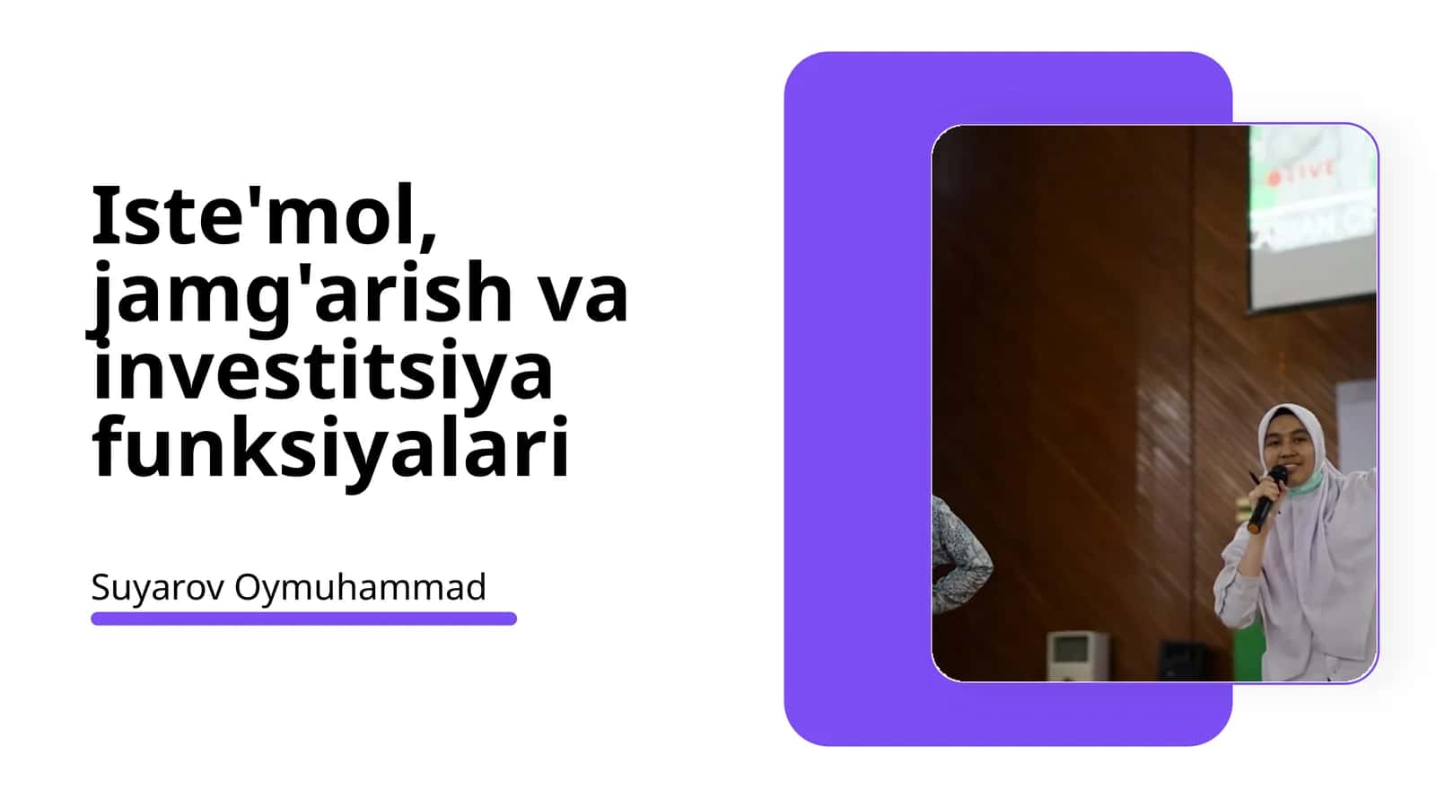 Istemol funksiyasining asoslari 1