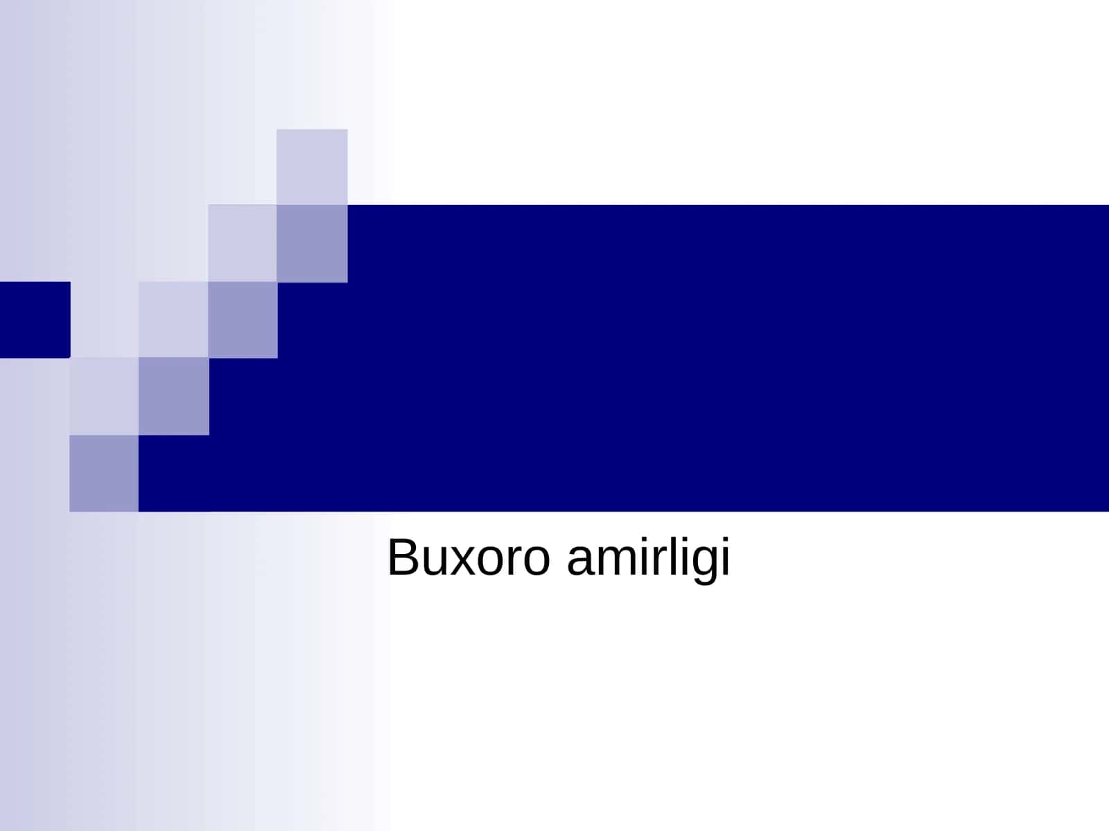Buxoro amirligi 1