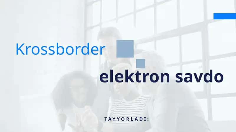 Krossborder elektron savdo 1