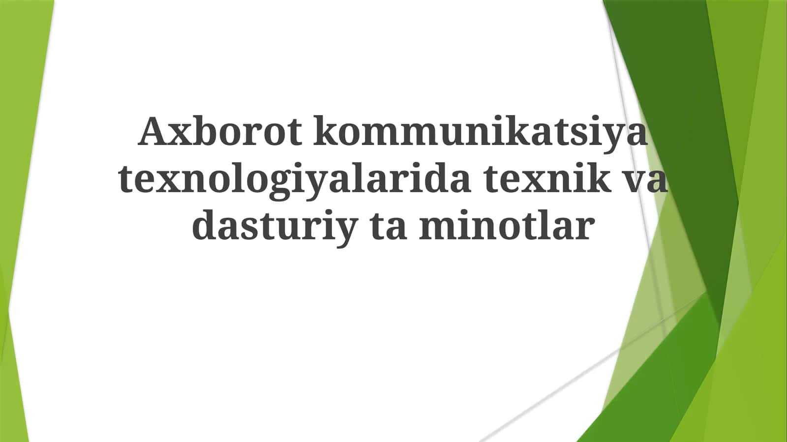 Axborotkommunikatsiyatexnologiyalaridatexnikvadasturiytaminotlar 1
