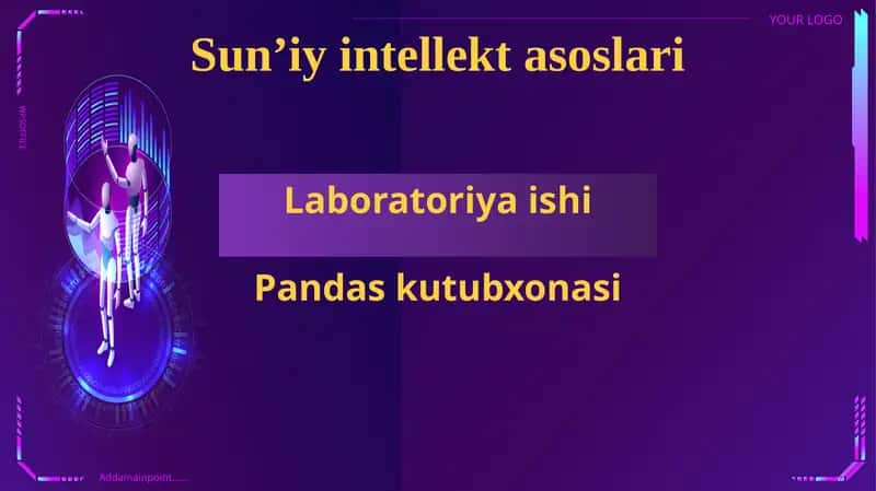 Sun’iy intellekt asoslari 1