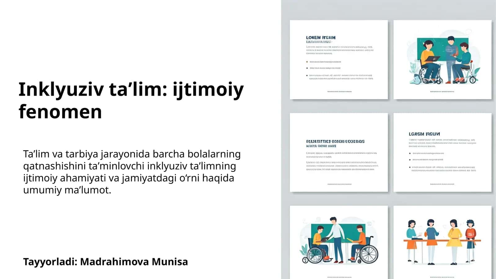 Inklyuziv taʼlim: ijtimoiy fenomen 1