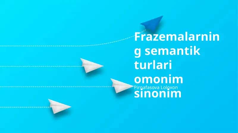 Sinonimlar va omonimlar 1