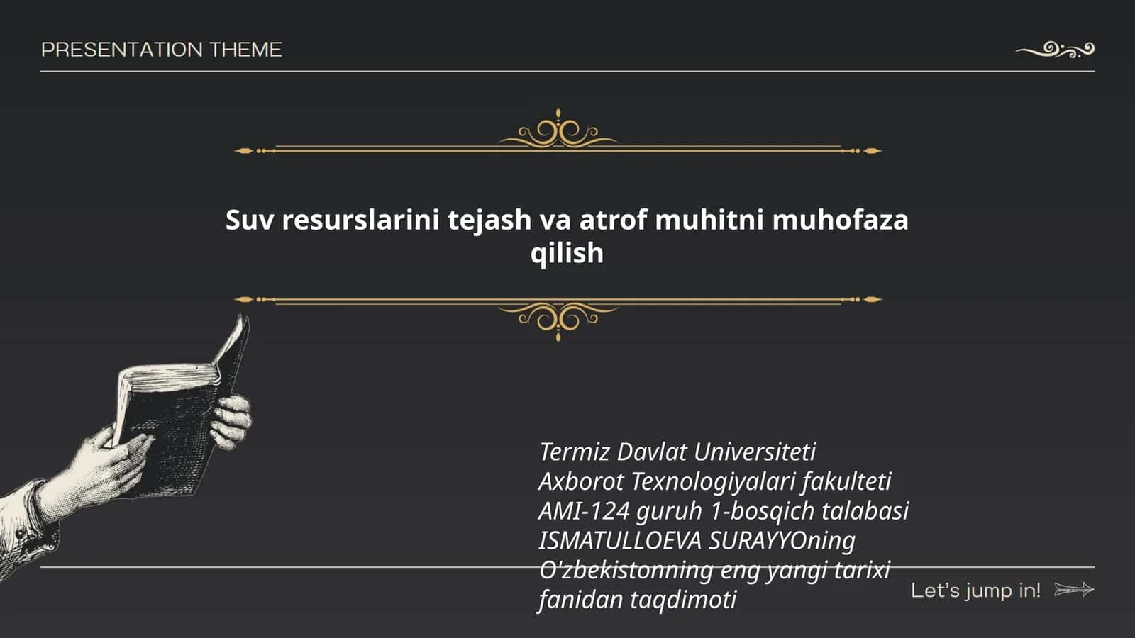 O'zbekistonning eng yangi tarixi fanidan taqdimoti 1
