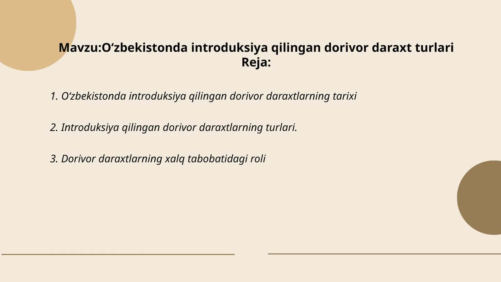 O‘zbekistonda introduksiya qilingan dorivor daraxt turlari 1
