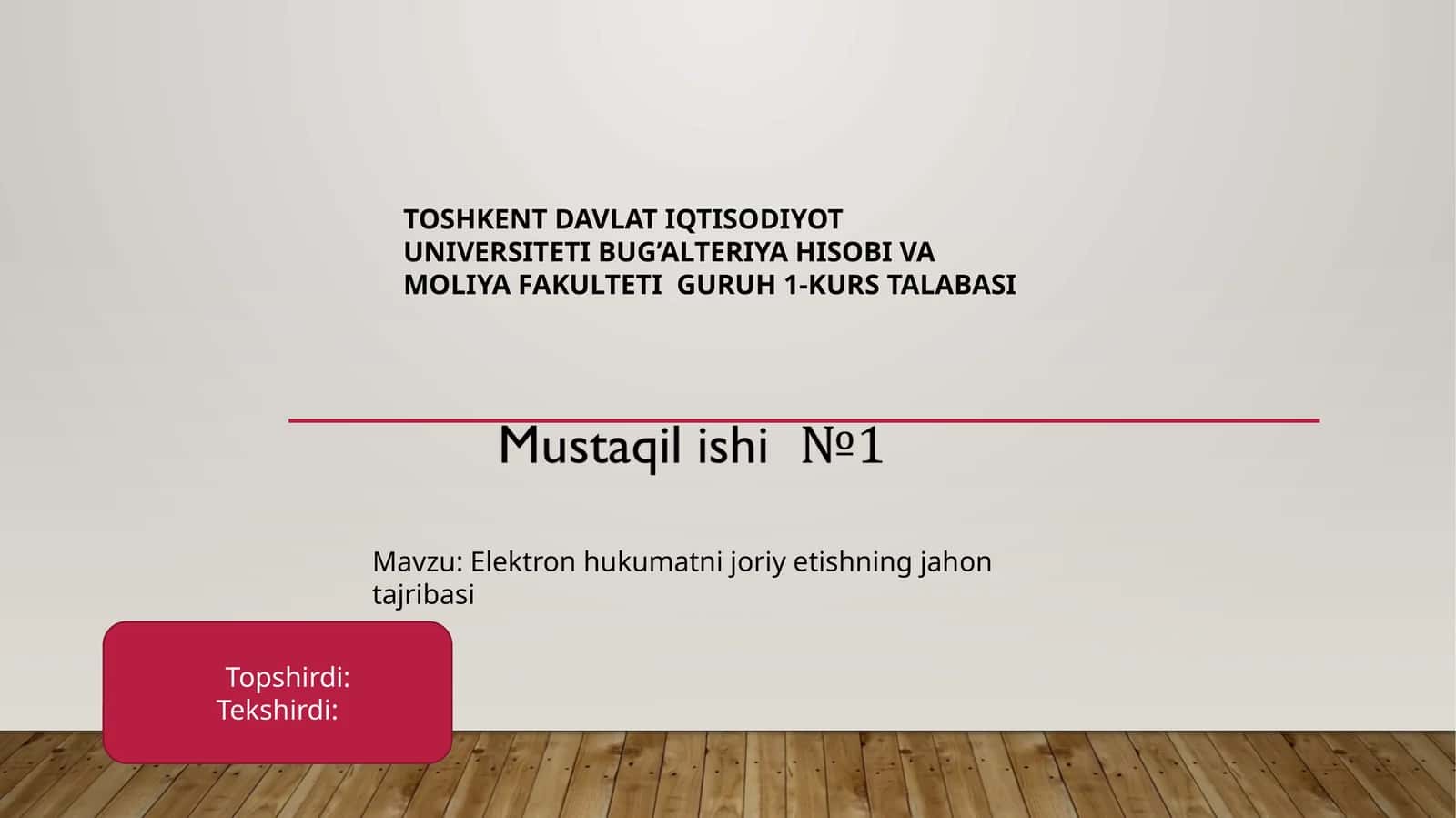 Elektron hukumatni joriy etishning jahon tajribasi 1