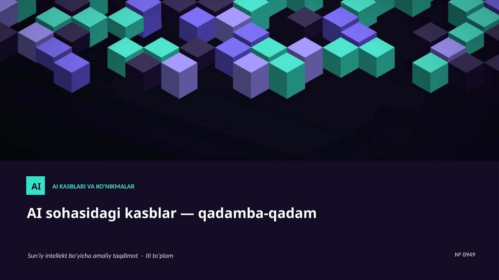 AI KASBLARI VA KO'NIKMALAR 1