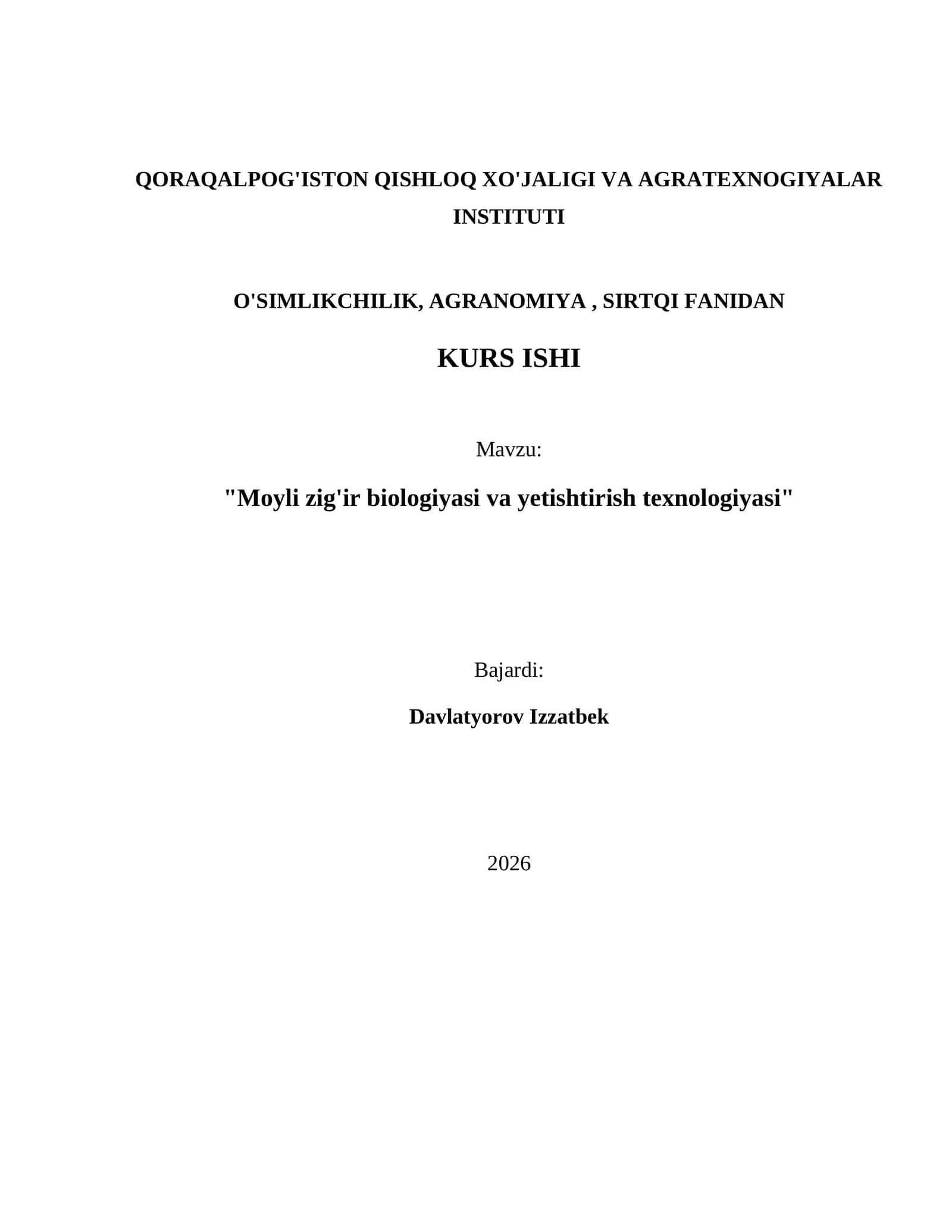Moyli zig'ir biologiyasi va yetishtirish texnologiyasi 1