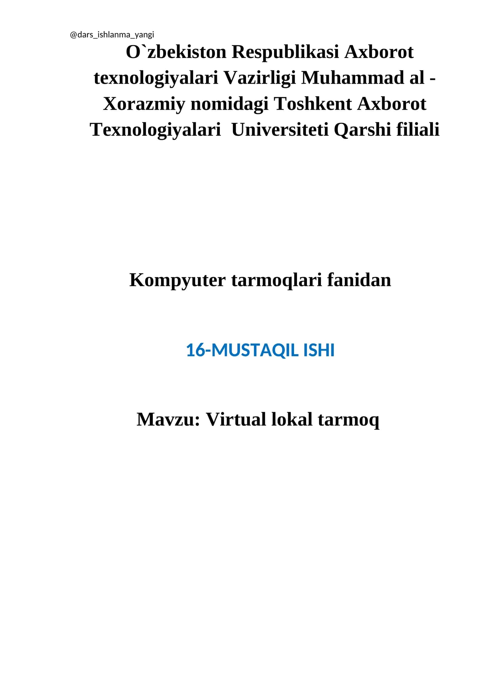 Virtual lokal tarmoq 1