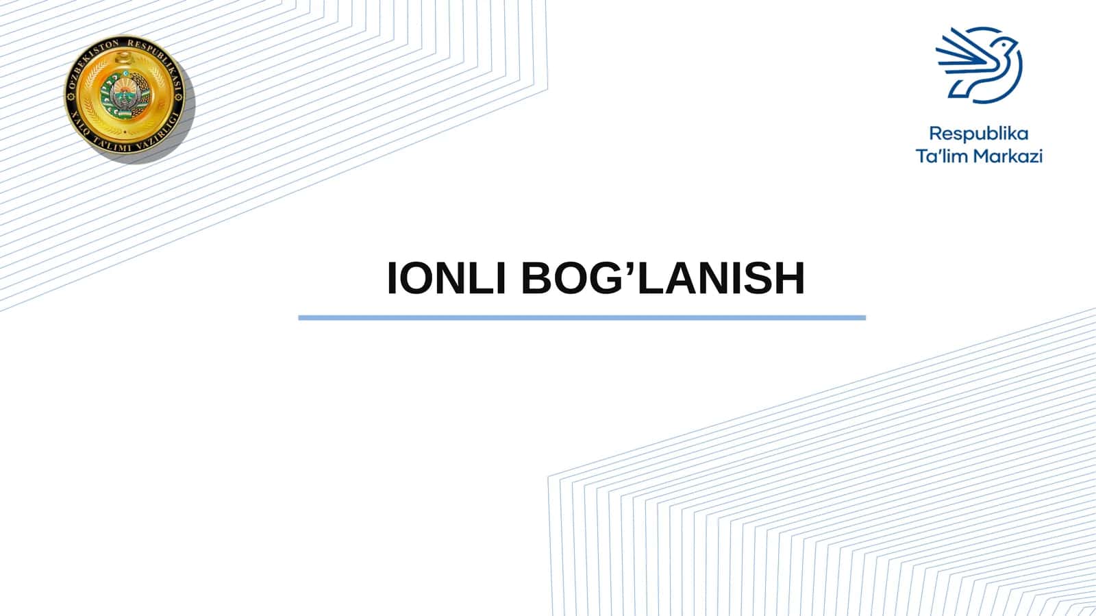 Ion bog'lanish 1