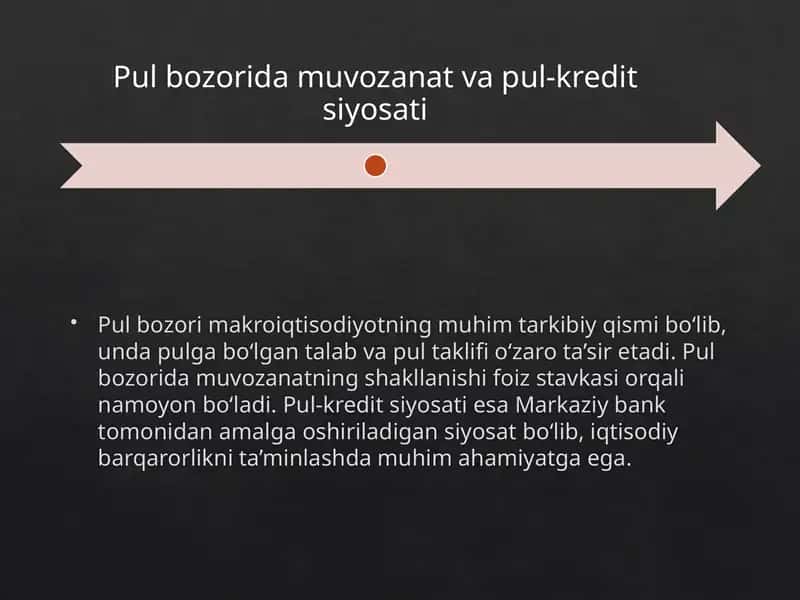 Pul bozori tushunchasi 1