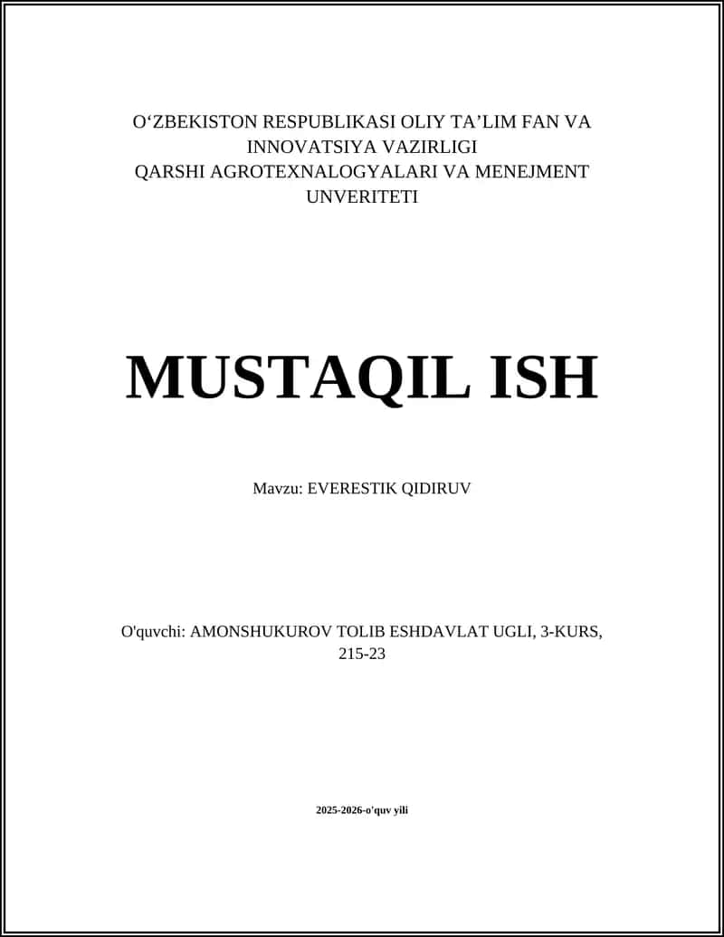 EVERESTIK QIDIRUV 1