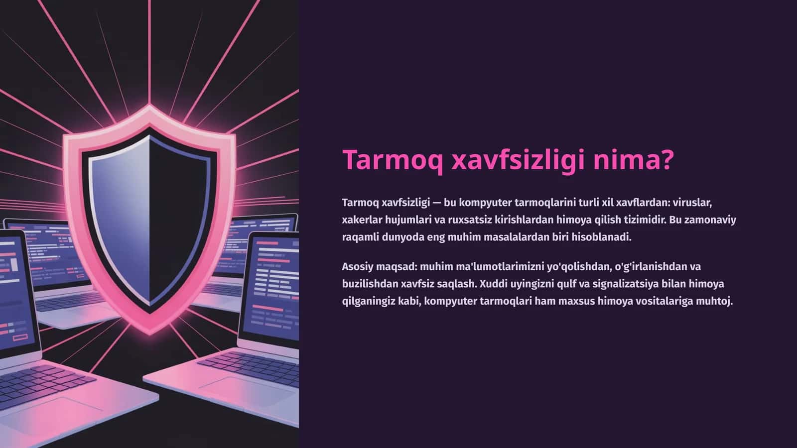 Tarmoq xavfsizligi nima? 1