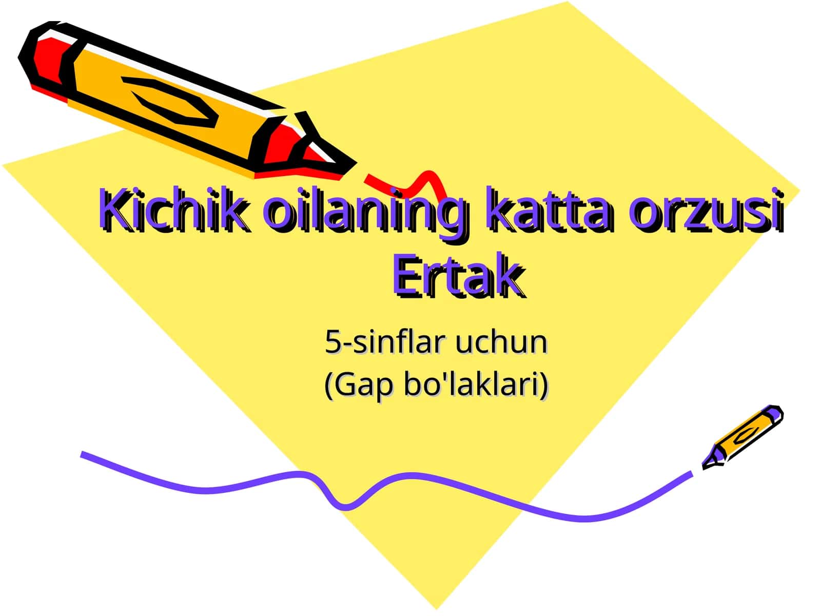 5-sinflar uchun (Gap bo'laklari) 1