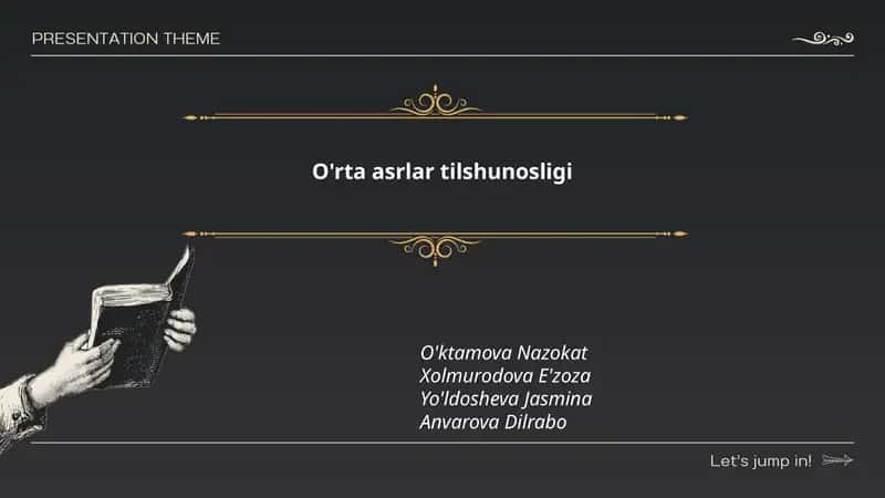 O'rta asrlar turkiy tillarining fonetikasi va fonologiyasi 1