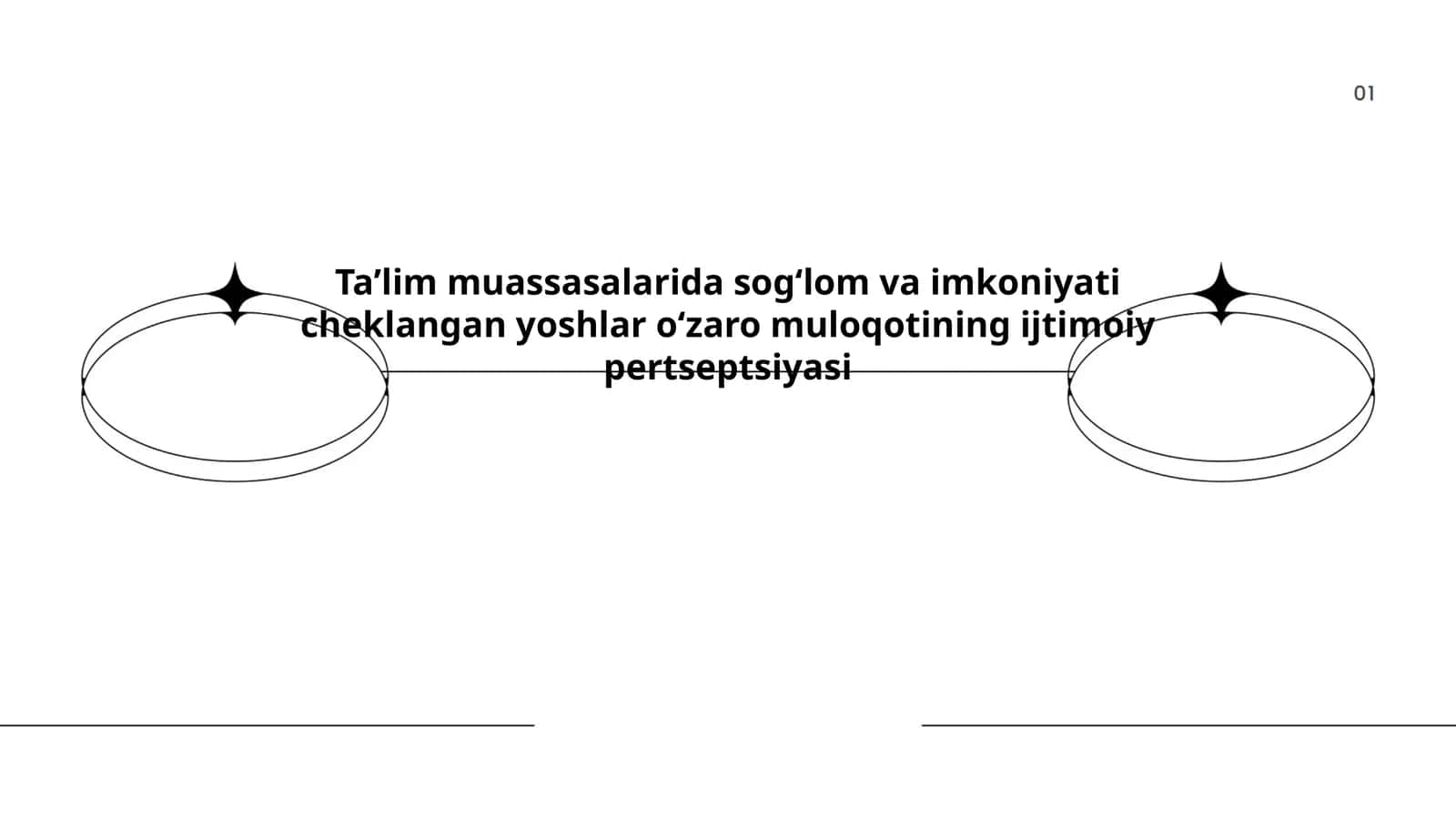 Sogʻlom va imkoniyati cheklangan yoshlar oʻzaro muloqotining ijtimoiy pertseptsiyasi 1