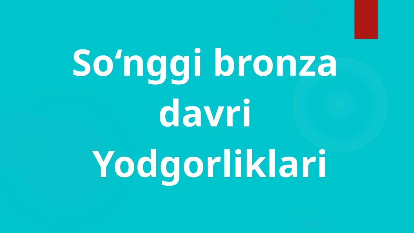 Songgi bronza davri 1
