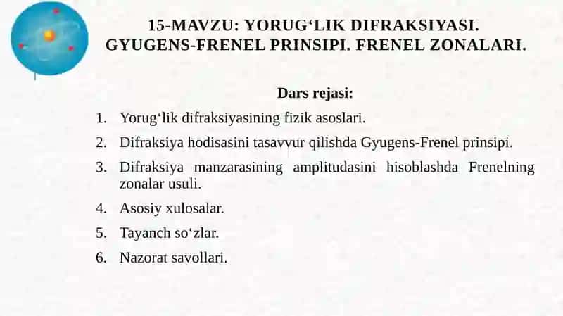 Yorug‘lik difraksiyasi