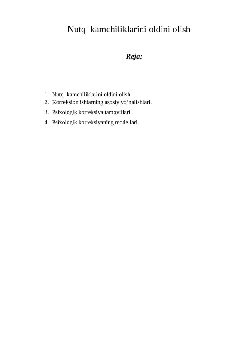 Nutq kamchiliklarini oldini olish 1