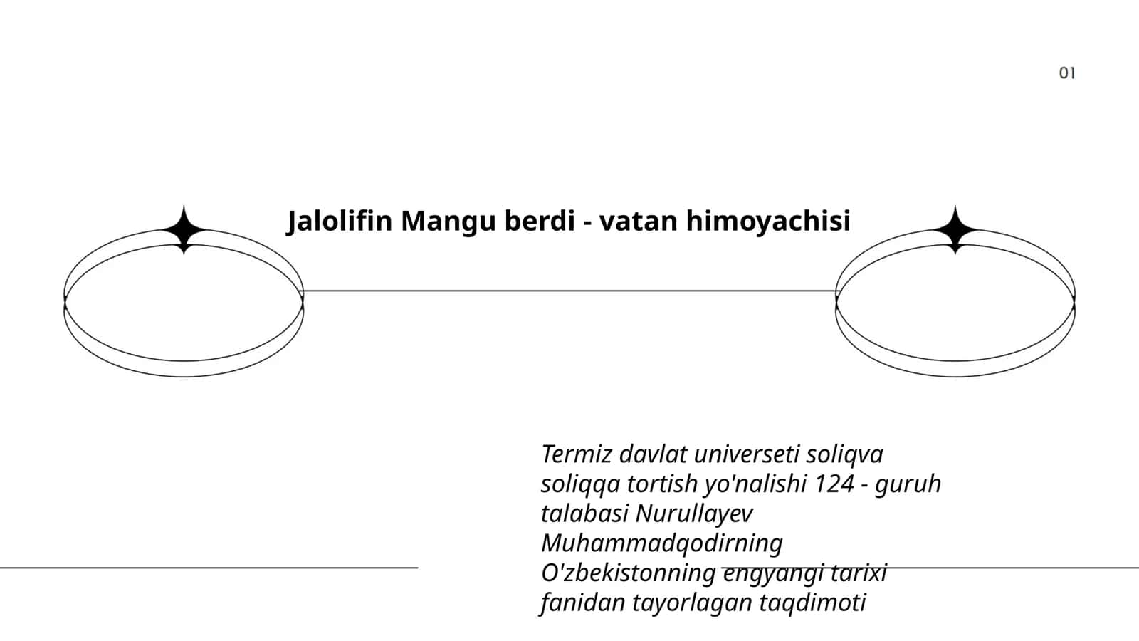 Nurullayev Muhammadqodirning O'zbekistonning engyangi tarixi fanidan tayorlagan taqdimoti 1