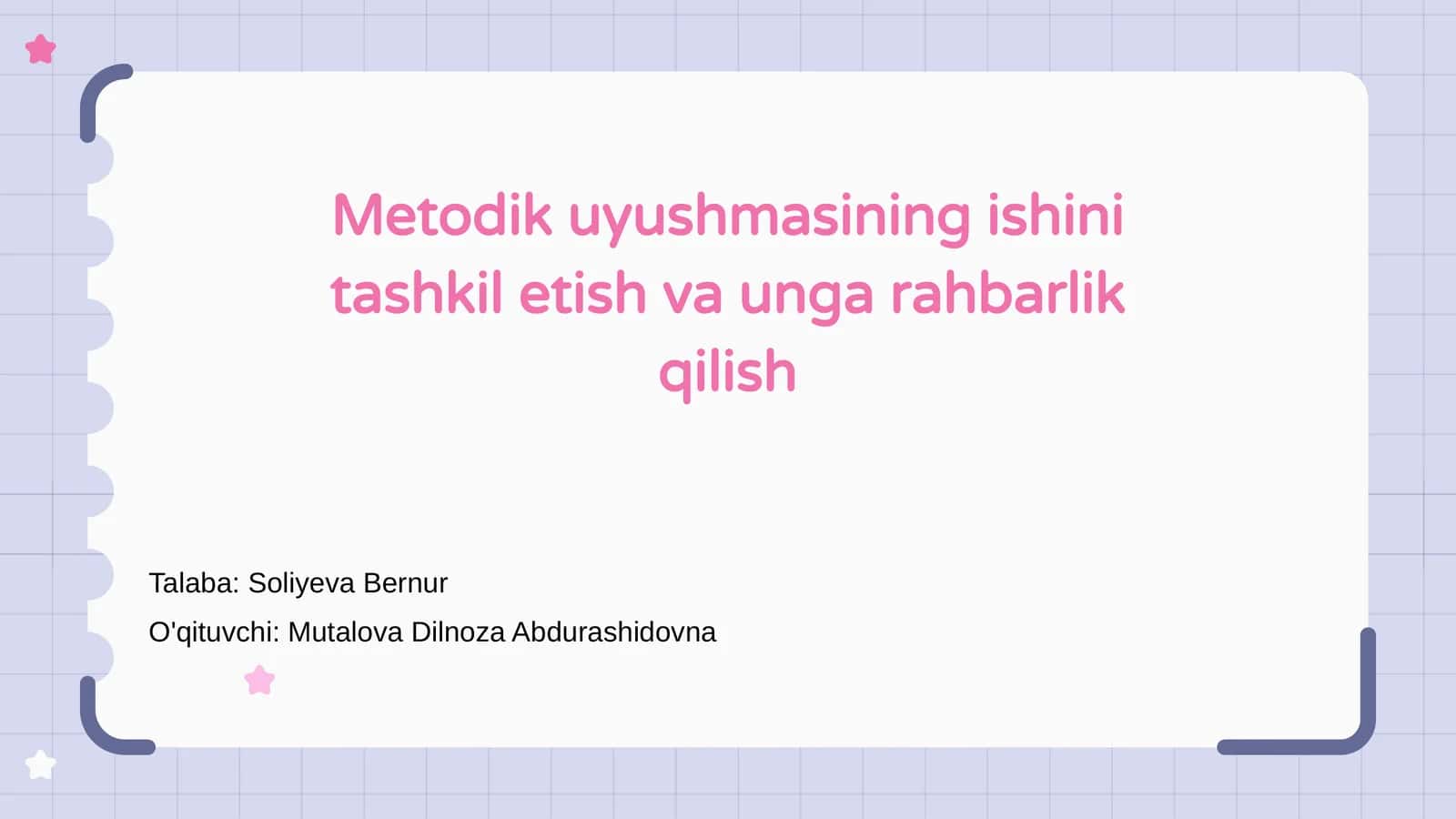 Metodik uyushmasi 1