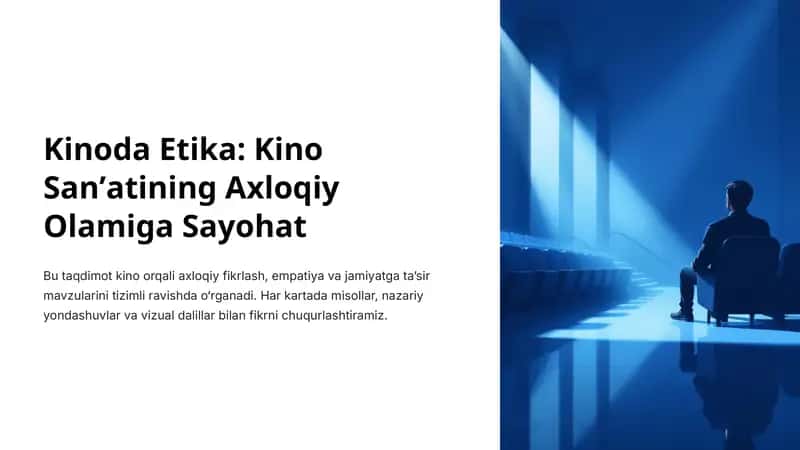 Kinoda Etika: Kino Sanʼatining Axloqiy Olamiga Sayohat 1