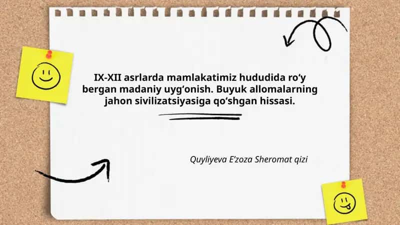 Islom Renessansi davri va uning madaniy o‘zgarishlarga ta'siri 1