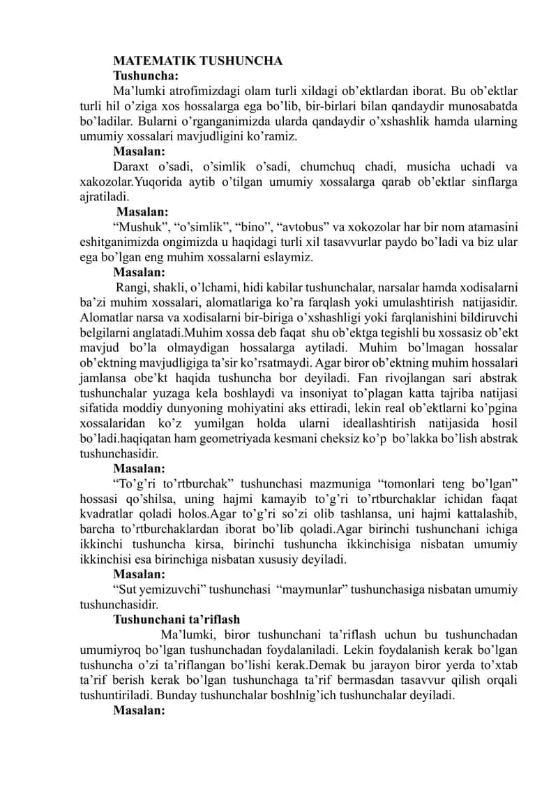 matematikadagi bazi tushundirmalar 1