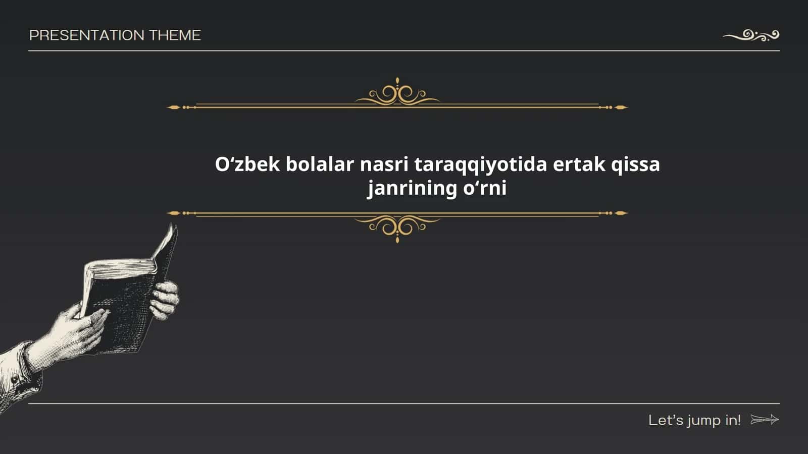 Oʻzbek bolalar nasri taraqqiyotida ertak qissa janrining oʻrni 1