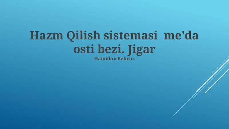 Oshqozon osti bezi kasalliklari: Pankreatit 1