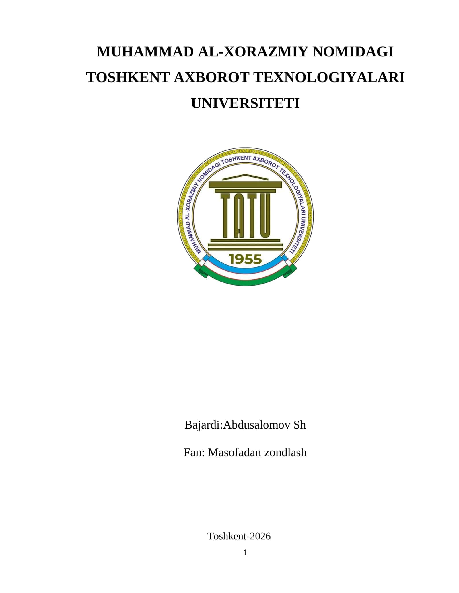 Sun’iy yo‘ldosh tasvirlari asosida hududiy o‘zgarishlarni aniqlash usullari 1