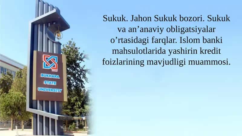 Sukuk. Jahon Sukuk bozori. 1