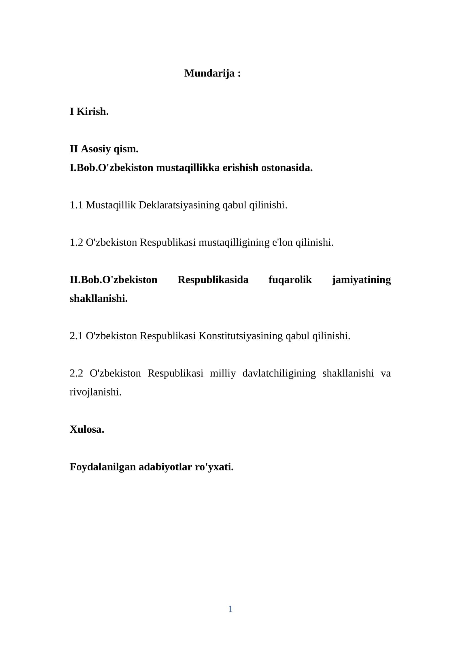 O'zbekiston Respublikasida fuqarolik jamiyatining shakllanishi 1