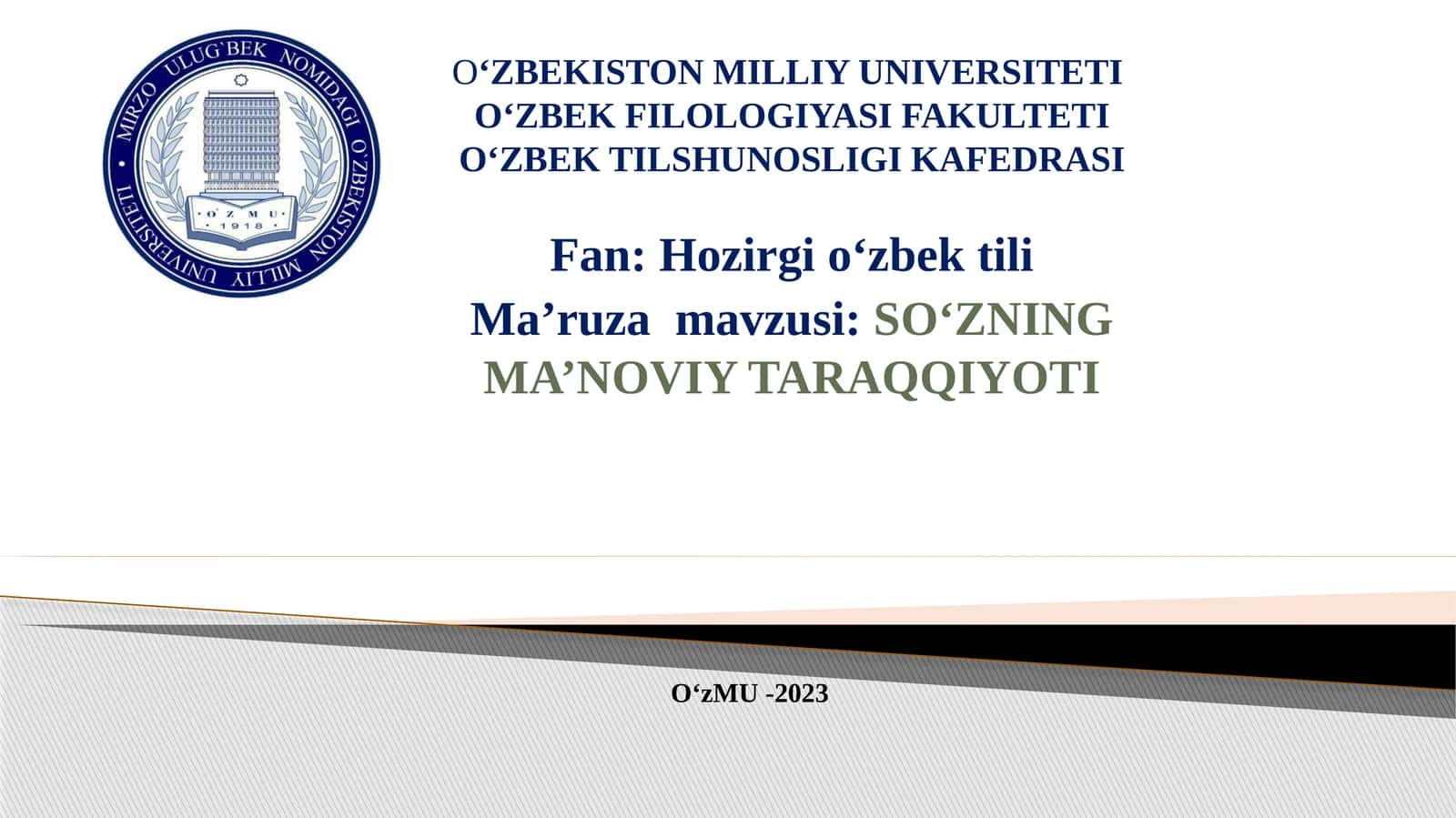 SO‘ZNING MA’NOVIY TARAQQIYOTI 1