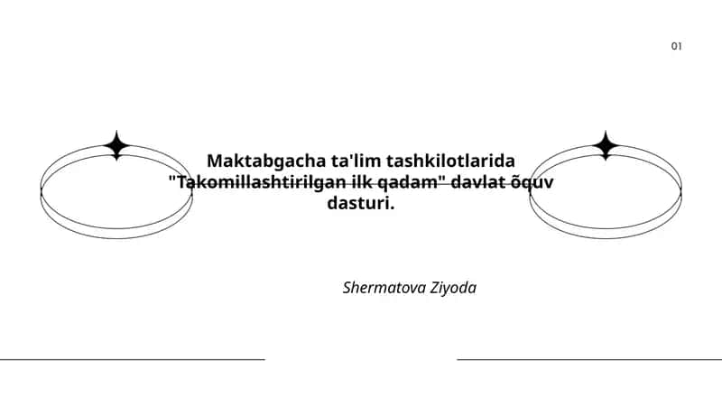 Takomillashtirilgan Ilk Qadam dasturi 1
