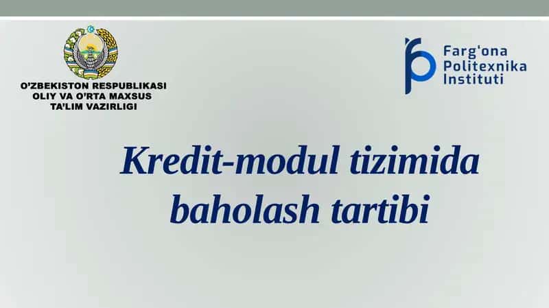 Kredit-modultizimi baholashtartibi 1