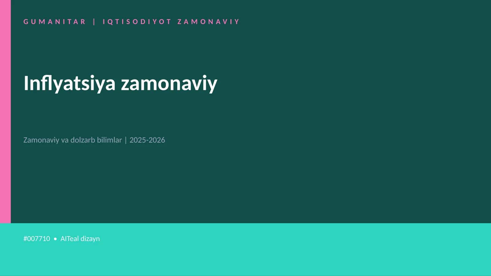 Inflyatsiya zamonaviy 1